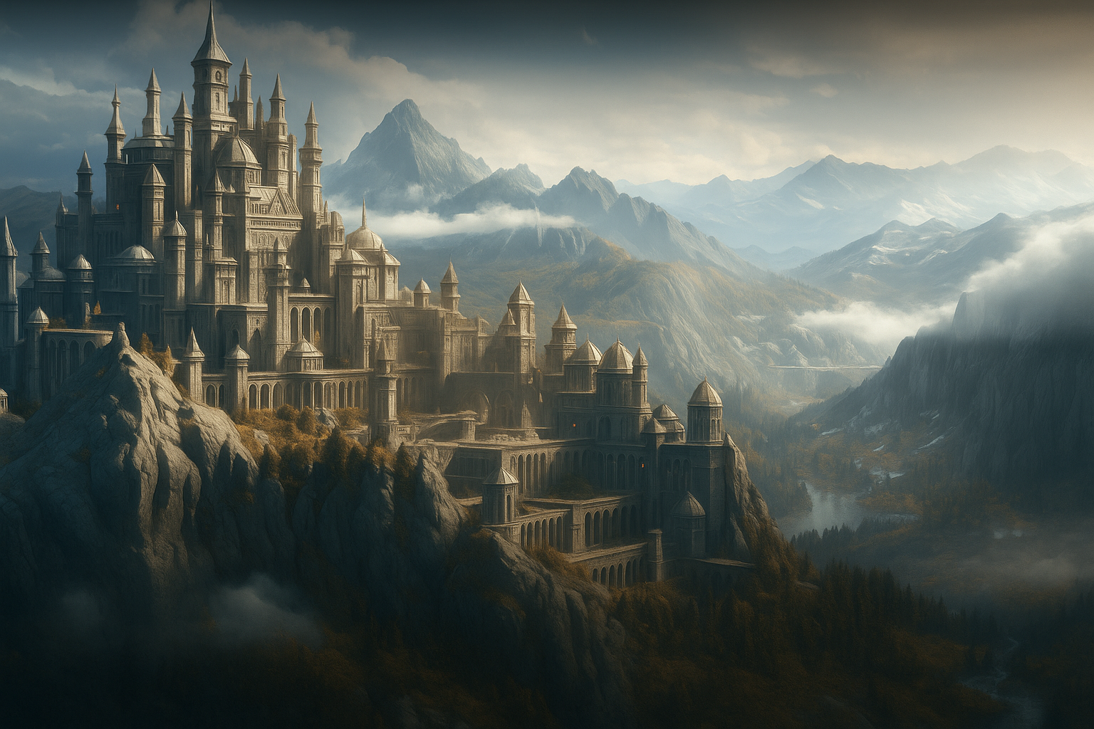 מלחמת שבטים גדולה: מאות לוחמים בדגלים שונים נלחמים על שליטה בטירה מרכזית, עשן ואש מתנשאים מהקרב